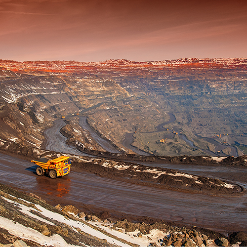 Truck in Iron Ore Quarry
